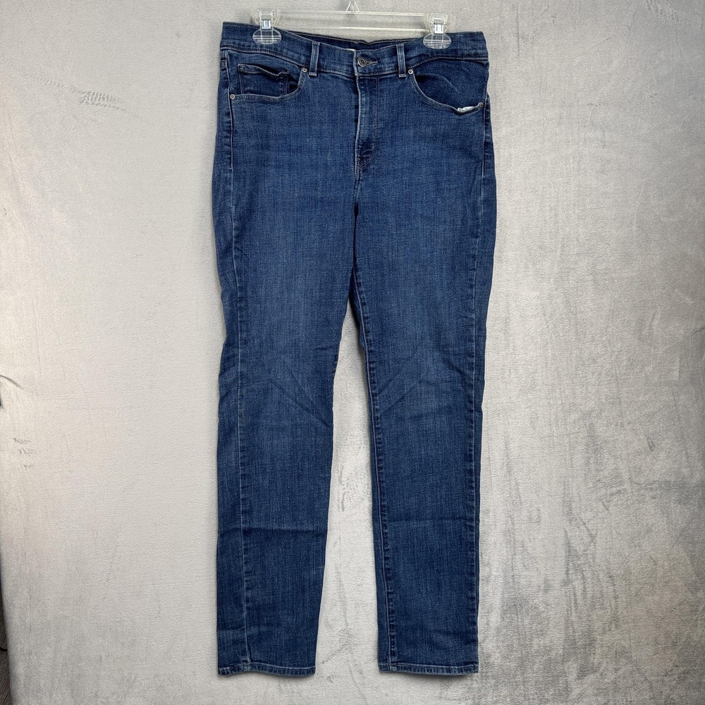 Levis 505 Jeans Womens 32x32 Blue Medium Wash Mid Rise Straight Denim Pants